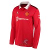 Officiële Voetbalshirt Manchester United Thuis 2022-23 Lange Mouw - Heren